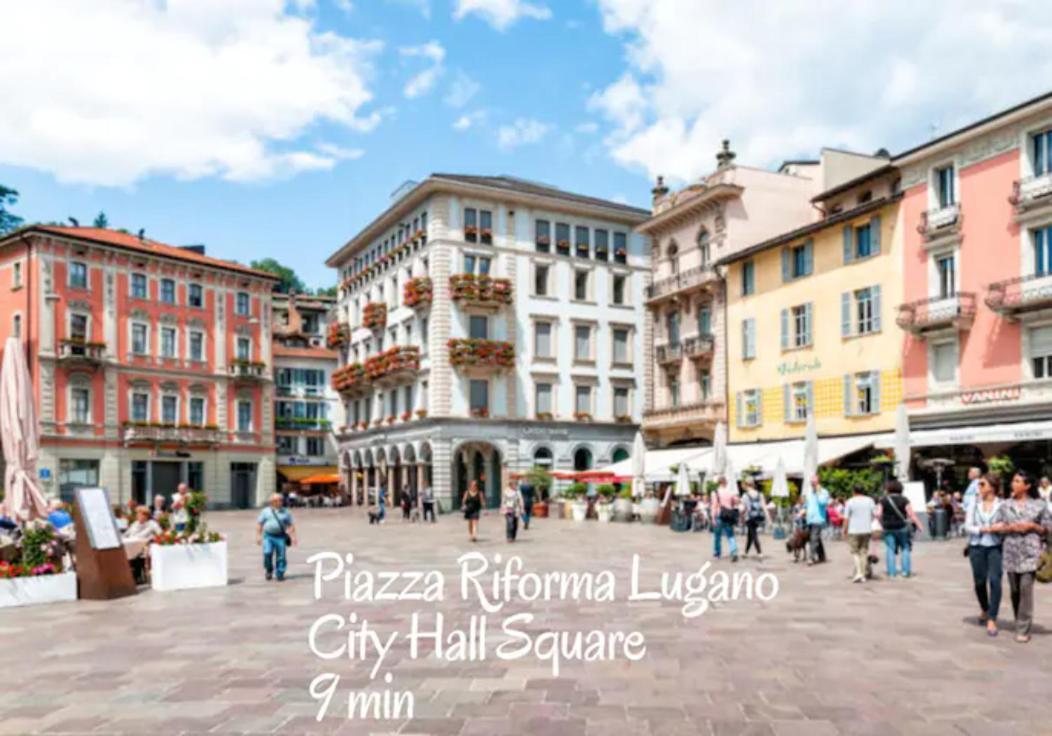 Modern Boho Style Suite In Lugano City -By Easylife Swiss Esterno foto